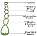 FOMI 7 Ring Stretch and Resistance Exercise Band | Back, Foot, Leg, and Hand Stretcher, Arm Exerciser | Portable | for Home or Fitness Center Workout, Physical Therapy