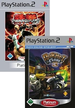 Tekken 5 Ratchet Clank 3 Platinum Double Pack Amazon De Games