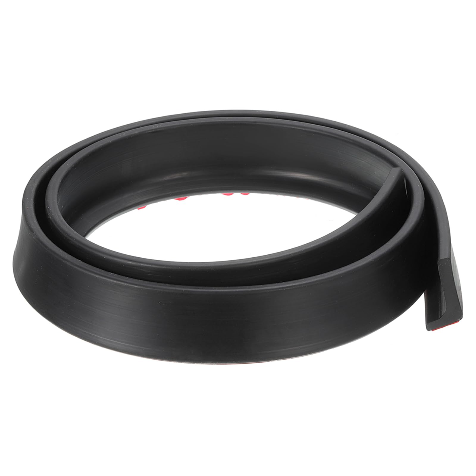 DTGN 39"x0.6"x1.2" (LxWxH) Collapsible Shower Barrier Stopper - 1 Pack - Good for Bathroom Kitchen - L Shape Water Splash Guard Blocker - Black