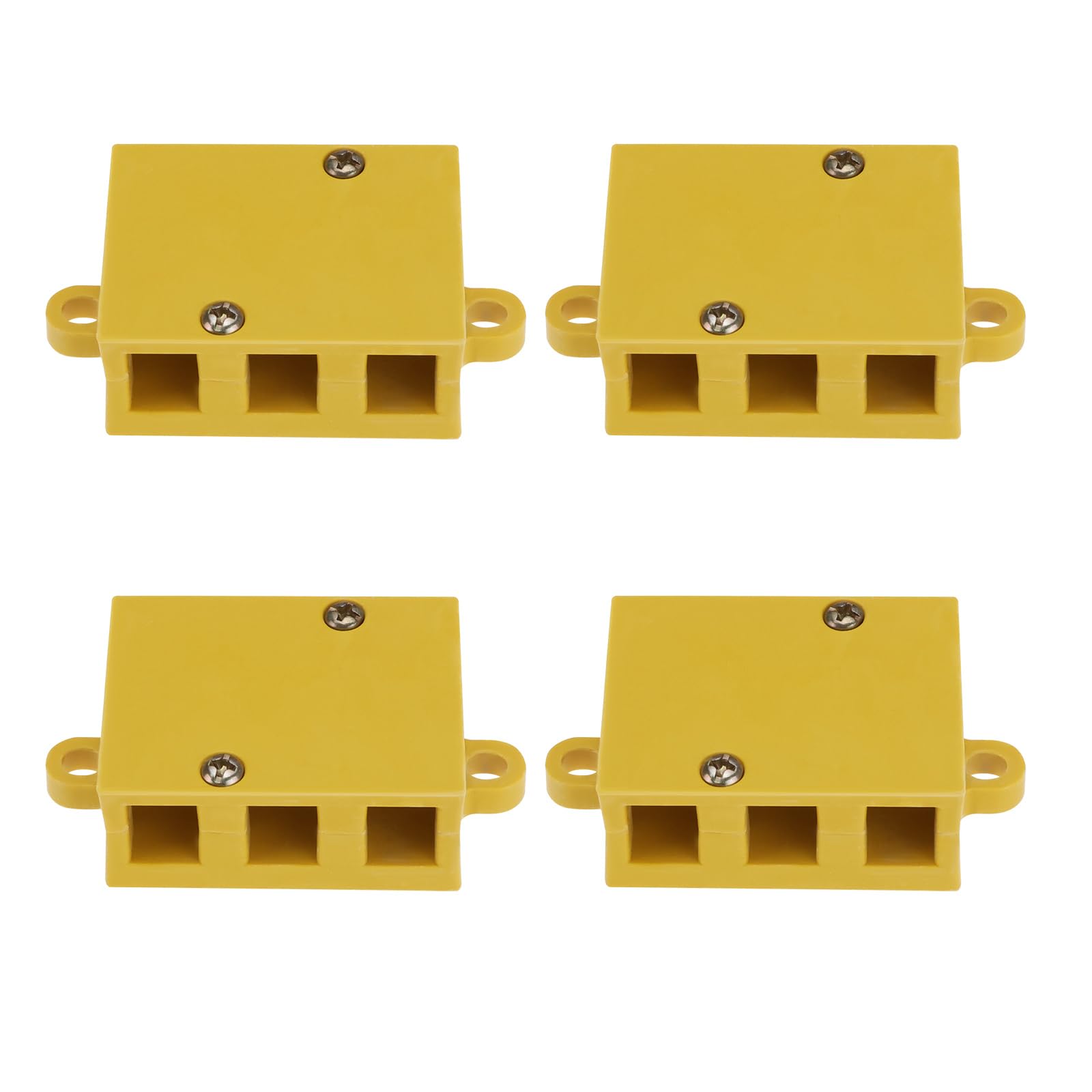 Create idea 4Pcs 3 Pole High Current Electric Bicycle Motor Cable Connector Block Electrical Motor Controller Wire Connection Box for E-Bike Wire Connect Phase Wires