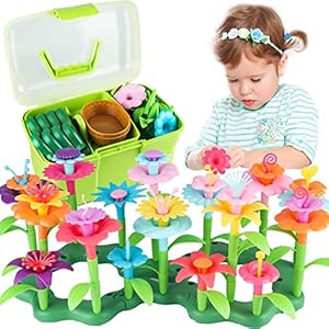 CENOVE Toddler Toys Gifts for 3 4 5 6 7 Year Old Girls Boys,Flower Garden Building Toy STEM Educational Activity…