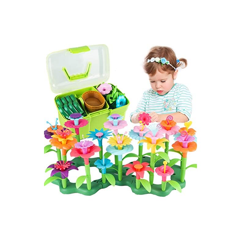 CENOVE Toddler Toys Gifts for 3 4 5 6 7 Year Old Girls Boys,Flower Garden Building Toy STEM Educational Activity…