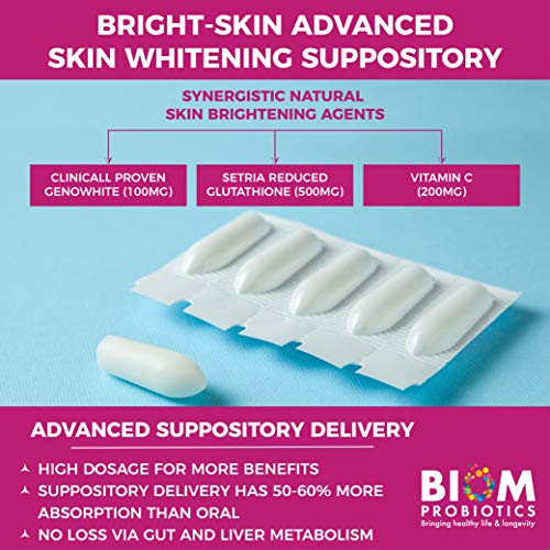 Bright-Skin Liposomal Glutathione Suppository Fortified with Vitamin C and GenoWhite