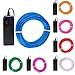 On’h EL Wire - 9ft Neon Glowing Strobing Electroluminescent Wire DIY with 3 Modes Controllers- Red, Green, Blue, White, Pink, Purple, Orange (9ft, Blue/Red/White/Green/Pink/Orange/Purple)