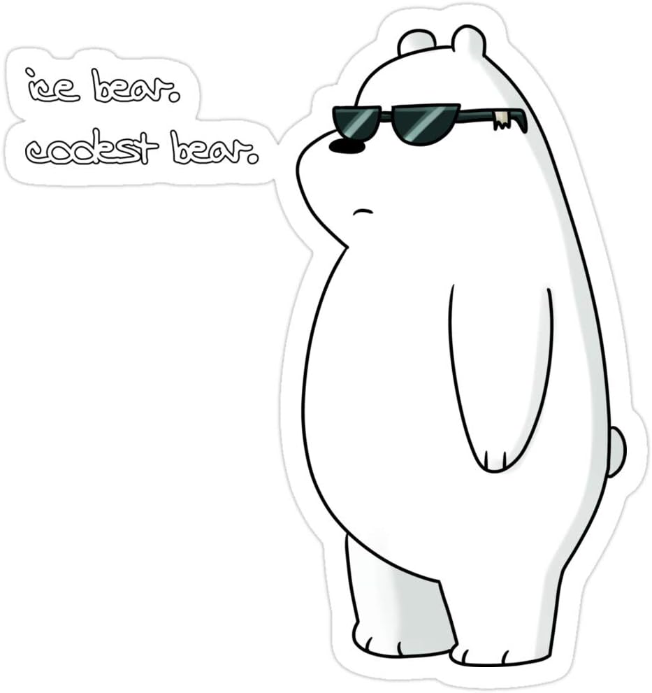 images Ice Bear We Bare Bears Stickers jess sha store 3 pcs stickers ice bear