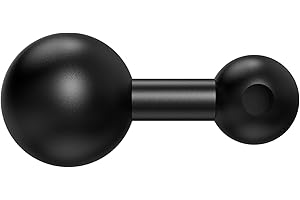 IGOEVO 1-Inch (B Size) Ball to 17mm Adapter – TPU Anti-Slip Ball Head Converter, Compatible with Garmin GPS and 17mm Phone Holders, Fits 1" B Size Ball Bases from RAM Mounts