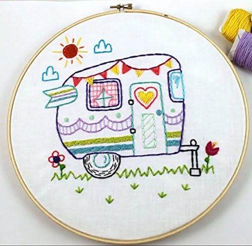 Embroidery Kit for Beginner Cute Animal Design DIY Home Wall Decor Let's Go!