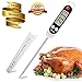 Meat thermometer -Digital food cooking thermometer Instant read thermometer Candy thermometer Kitchen barbecue thermometer for Meat Food Cooking Candy Kitchen Barbecue (white) (white)