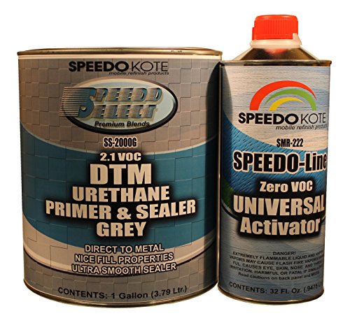 DTM 2.1 voc Grey Urethane Primer & Sealer gallon kit, 4:1 mix, SS-2000G/SMR-222