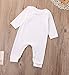 Newborn Baby Girls LITTLE SISTER Flower Rompers Bodysuits Toddler Pajamas Clothes (3-6M, white)