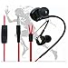 Earbuds with Microphone, In ear Headphones,Noise Cancelling Hi-Fi Strong Bass Sport Earphones for Running Gym(Red)