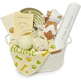 Nopikku Puppy Welcome Home Gift Box &ndash; New Puppy Gift Basket with Toys, Slow Feeder &amp; Milestone Card, Perfect Puppy Starter Kit for New Dog Owners