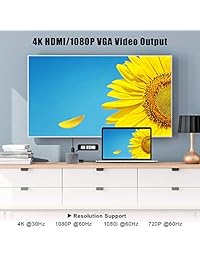Laaguu USB C Hub, Hub 4 K USB C a HDMI, 3 USB 3.0 Multi puertos adaptador, Tipo C suministro de energía para MacBook Pro 2016 2017 2018, ChromeBook, XPS y otros portátiles USB C (Grado espacial)