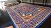 Generations pre8023DarkBlue_6x8 Oriental Traditional Isfahan Persian Area Rug, 5' x 8', Light Blue/Navy/White/Orange/Yellow/Crimson Red