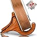 KSEV Portable Wood Ukulele Stand, Anti-Slip Base Hard Wooden Holder for Small Musical String Instrument Ukulele, Violin, Mandolin, Banjo & Guitar