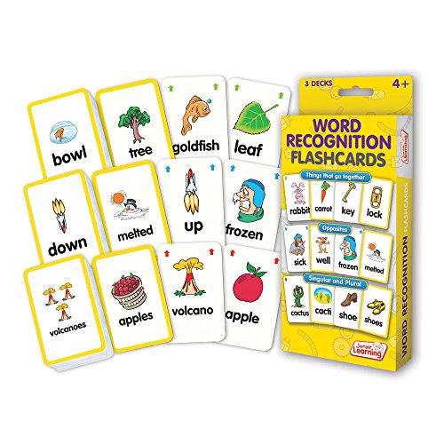 Junior Learning Word Recognition Flash Cards