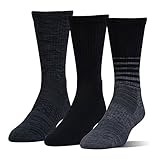 Under Armour Unisex UA Phenom Twisted Crew 3-Pack Black/Assorted Sock