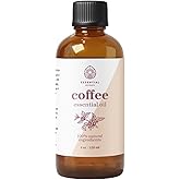 Coffee Essential Oil - Premium Grade 100% Undiluted Essential Oil | for Aromatherapy, Soaps, Lotions, & Candles | Vegan & Cruelty Free (4 Fl Oz)