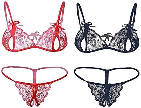 Noty Secrets Babydoll Sexy Honeymoon Net Lingrie for Women (Set of 2)