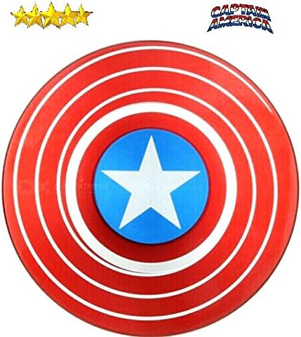 CAPTAIN AMERICA SPINNER PRIME METAL ANTI- ANXIETY 360 ADULT AND KIDS RUN UP TO 1 TO 3 MIN