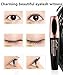 4D Silk Fiber Eyelash Mascara Cream, Premium Black Waterproof Eyelash Extension Newest Eye Makeup cosmetic (Black)