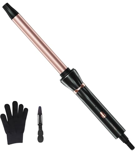 Amazon.com: Kiss Red By Ceramic Tourmaline Curling Wand CIW021