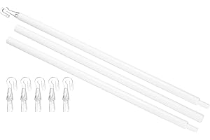 uxcell 35" Blinds Wand Replacement, Combinable Blinds Tilt Wand with Hook, Vertical Blind Rod Stick for Window Curtain Opener
