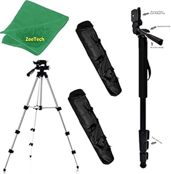 Amazon Com Pro Aluminum Adjustable 50 Tripod 72 Monopod For Eos Kiss Digital Eos Kiss Digital N Eos Kiss Digital X Eos Kiss X2 Eos Kiss X3 Eos Kiss X4 Photo