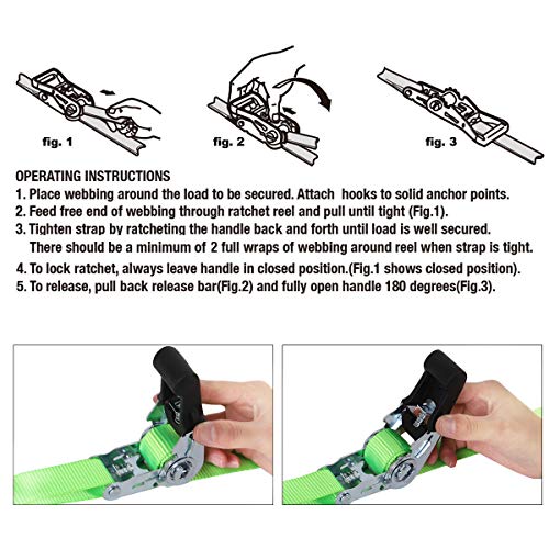 XSTRAP-Ratchet-Tie-Down-Straps-4-Pk-15Ft-500-Lbs-Load-Cap-1500-Lb-Break-Strength-Cargo-Straps-for-Moving-Appliances-Lawn-Equipment-Motorcycle