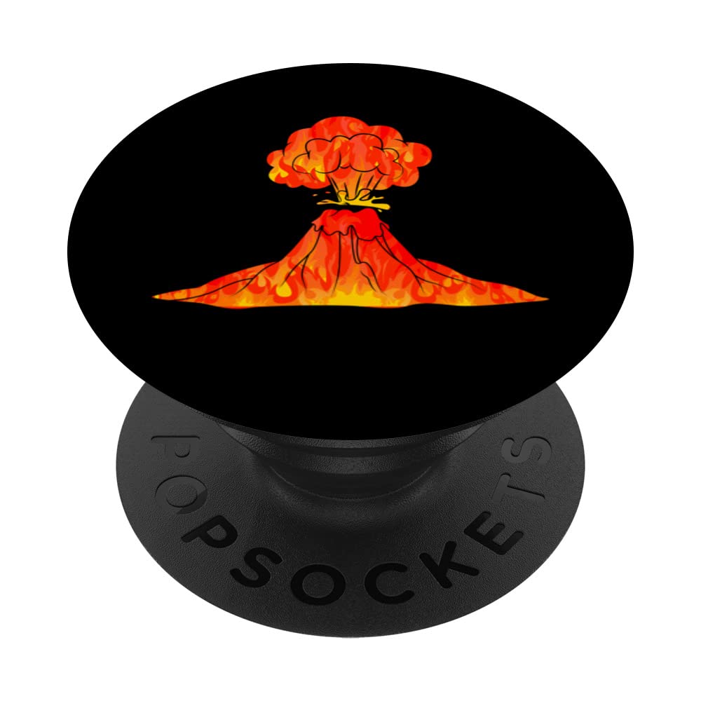 Volcano Lava Lover Fire Volcanology Magma PopSockets Swappable PopGrip