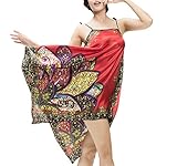 Tangkula Women's Polyester Long Nightgown with Adjustable Shoulder Strap