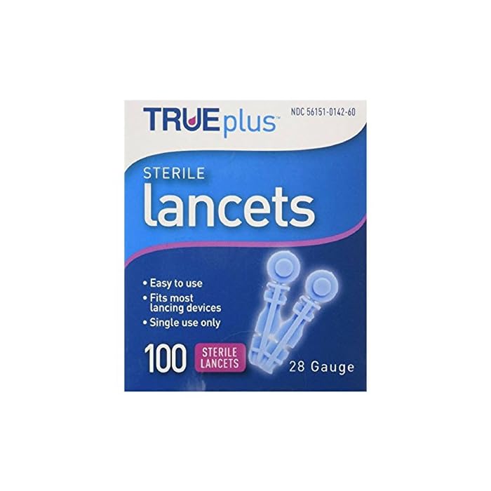 Trueplus Sterile Lancets, 28 Gauge, 100 Each