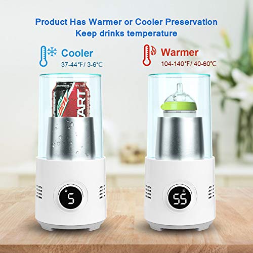 AZFUNN Coffee Mug Warmer & Beverage Cup Cooling for Office Home Desk Use, Electric Heating or Cooler Plate for Coffee Tea Water Baby Bottle Cola