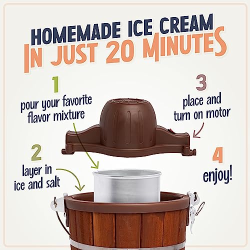 Nostalgia Electric Ice Cream Maker Old Fashioned Soft Serve Ice Cream