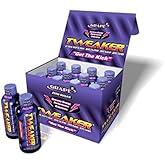 Tweaker Energy Shots - Grape Flavor - Zero Sugar, Zero Calorie Keto-Friendly Energy Shot - 2 oz Regular Strength with Natural Caffeine Boosters (Pack of 12)