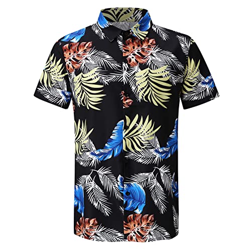 FUELEGO Men's Hawaiian Shirt for Spring Break and Summer Funny