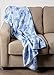 DII J&M Home Fashions Holiday Printed Fleece Throw Blanket Reversible Fuzz Soft Warm Breathable Fluffy for Bed