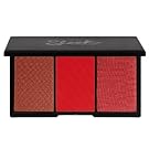 Sleek Makeup Blush by 3 - FLAME - Intense Shades of Coral, Peach, Dark Pink