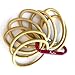 AwEx Strong Blonde Hair Ties,36 PCS,4 mm Regular Loop Hair Bands,No Metal Hair Elastics,No Pull Ponytail Holder