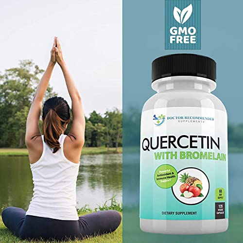 DOCTOR SUPPLEMENTS Quercetin 800mg w/Bromelain 165mg Per Serving 120 Veggie