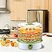 PowCube Food Dehydrator Fruit Dryer Machine Electric 5 Tier Food Preserver with Adjustable Temperature & Digital Timer