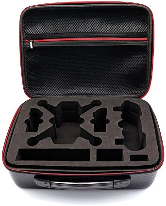 Carring Case for DJI Spark Portable Waterproof Storage Box Slots for Remote Control batteries and propellers and other accessories (Black)