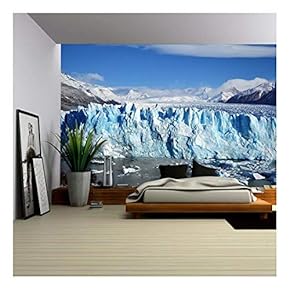 Glacier Landscape and Iceberg - Removable Wall Mural | Self-Adhesive Large Wallpaper - 66x96 inches