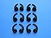 12pcs: 6 Pairs S/M/L (B) Left and Right Side Ear Stabilizers Helper Eartips for Jaybird Bluebuds X Premium Bluetooth In Ear Earphones / Headphones
