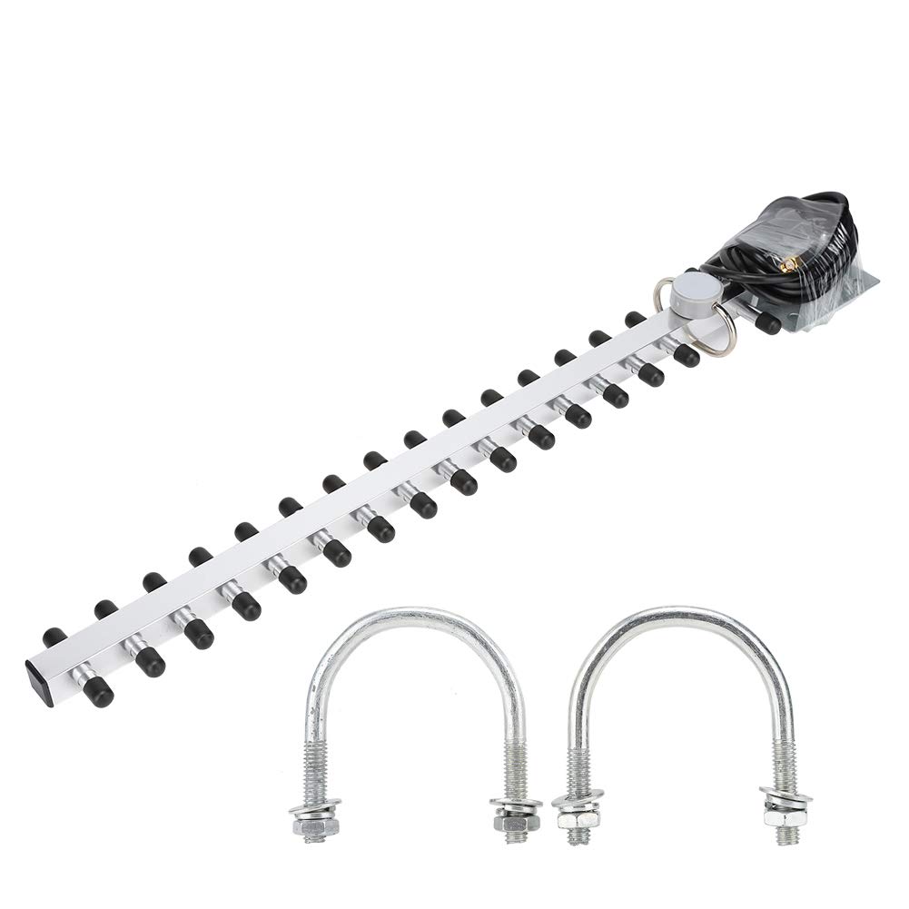 ciciglow Yagi Antenna, 2.4G 25dBi High Gain Wireless Router Network Card 16 Unit Directional Network Card Linear vertical Type 1.5m Long Antenna