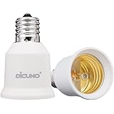 DiCUNO E17-E26口金変換アダプター 変換ソケット 熱に強い 2個セット