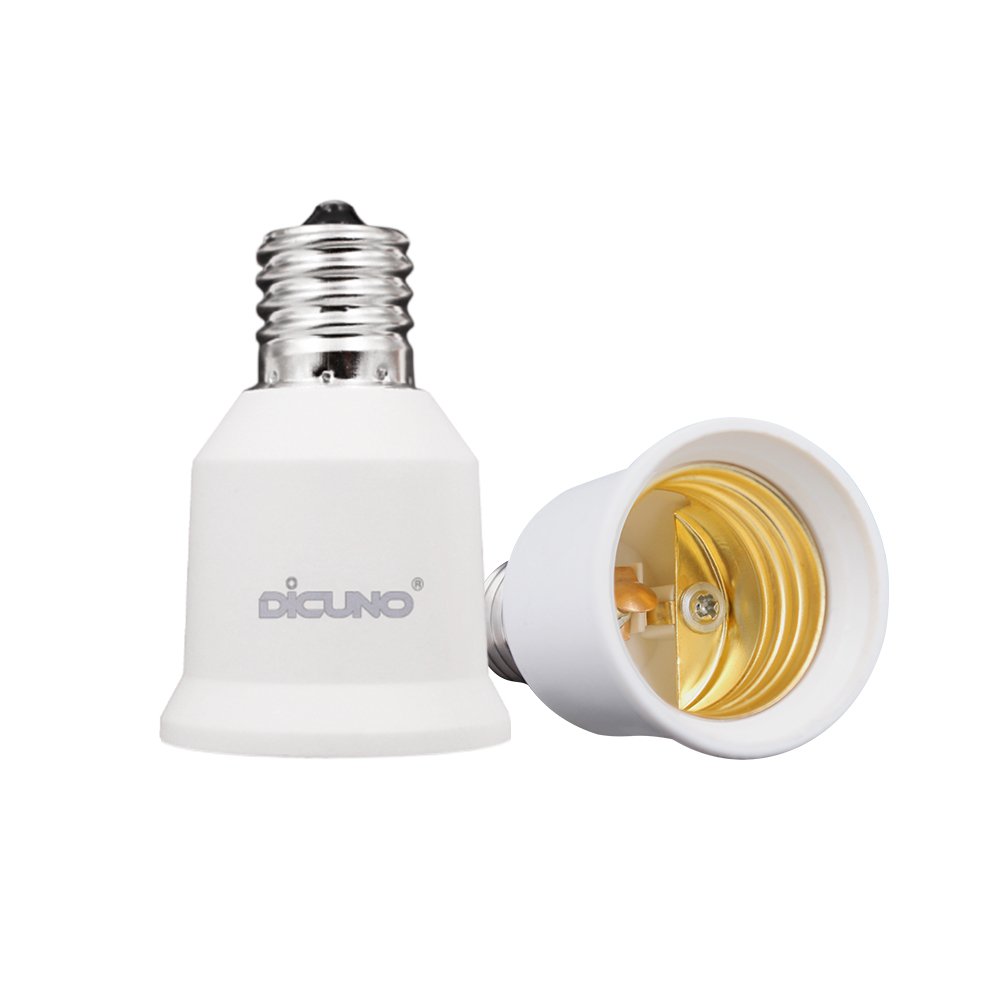 DiCUNO E17-E26口金変換アダプター 変換ソケット 熱に強い 2個セット商品画像