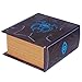 Grimoire Pro Tour, Cipher| Wooden Spellbook Style Fabric Lined Portable Deck Box for MTG, Yugioh, and Other TCG | 350+ Card Capacity