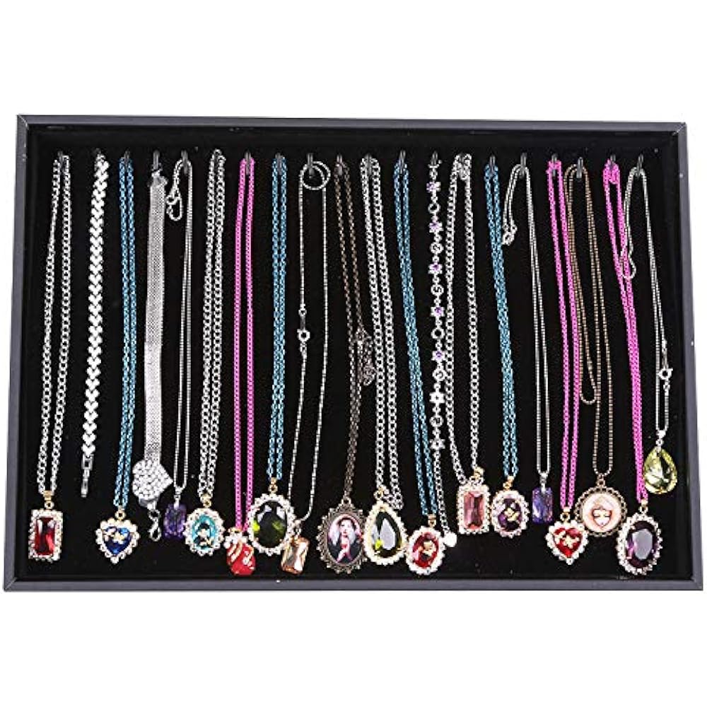 Black Velvet Jewelry Display Trays