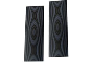 KNIFIUS 2 pcs G10 Scales Knife Handle Multi-Color Material,Knifemakers DIY Slabs Grips Micarta Blanks Slabs Material (Gray & 